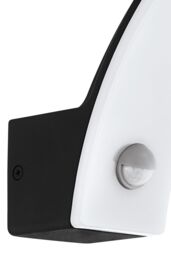 Eglo Fiumicino LED Aluminium & Plastic Outdoor Wall Light With Sensor in Black - thumbnail 4