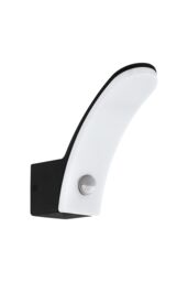Eglo Fiumicino LED Aluminium & Plastic Outdoor Wall Light With Sensor in Black - thumbnail 3
