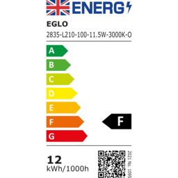 Eglo Fiumicino LED Aluminium & Plastic Outdoor Wall Light With Sensor in Black - thumbnail 6
