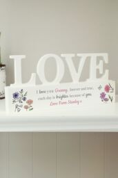 Personalised Memento Company Women's Personalised Wild Flowers Love Ornament in White - thumbnail 4