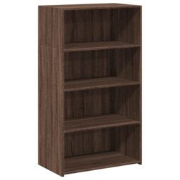 Berkfield Home Highboard Brown Oak 70x41x124 cm Engineered Wood - Size: 70 x 41 x 124 cm - thumbnail 2