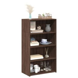 Berkfield Home Highboard Brown Oak 70x41x124 cm Engineered Wood - Size: 70 x 41 x 124 cm - thumbnail 3