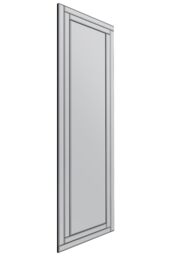 MirrorOutlet Luxford All Glass Bevel Free Standing Cheval Dress Mirror 150 x 40CM in Silver - Size: 1 Pack - thumbnail 5