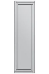 MirrorOutlet Luxford All Glass Bevel Free Standing Cheval Dress Mirror 150 x 40CM in Silver - Size: 1 Pack - thumbnail 4