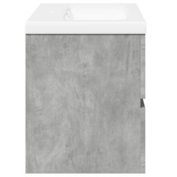 Berkfield Home 2 Piece Bathroom Furniture Set Concrete Grey Engineered Wood - thumbnail 5