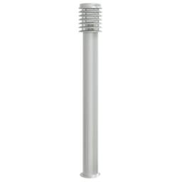 Berkfield Home Outdoor Floor Lamp Silver 110cm Stainless Steel - thumbnail 3