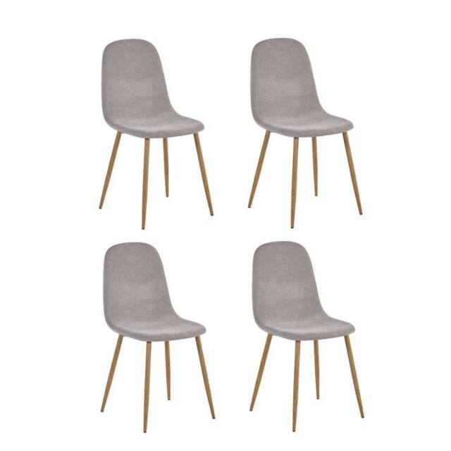 Cheshire Alverton Premium Beige Chenille Upholstered Dining Chairs - Set of 4 - image 1