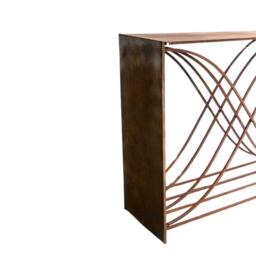 Lemon Pavilion Furniture and Decor Outdoor X shape Log Storage - L38 x W100 x H88 cm - Rust in Brown - thumbnail 2