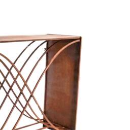 Lemon Pavilion Furniture and Decor Outdoor X shape Log Storage - L38 x W100 x H88 cm - Rust in Brown - thumbnail 4