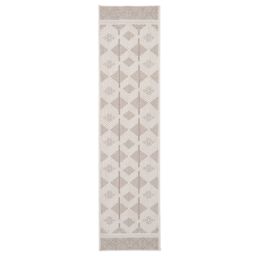 Kukoon Neutral Beige Tribal Looped Pile Living Area Rug in Taupe - Size: 120 cm x 170 cm - thumbnail 3