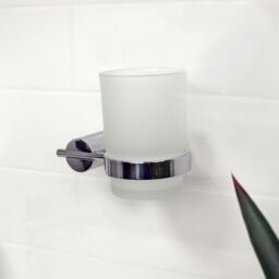 Showerdrape Vitality Chrome Stainless Steel Wall Mounted 6 Piece Bathroom Accessory Set in Metallic Silver - thumbnail 6