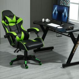 MCC Direct Neon Edge Gaming Chair with Tilt & Swivel function Chair A in Green - thumbnail 5