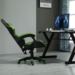 MCC Direct Neon Edge Gaming Chair with Tilt & Swivel function Chair A in Green - thumbnail 3