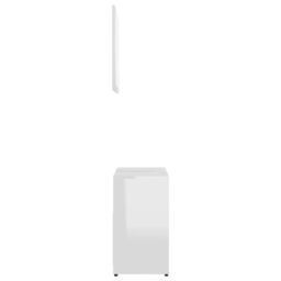 Berkfield Home Bathroom Furniture Set High Gloss White Engineered Wood - thumbnail 6