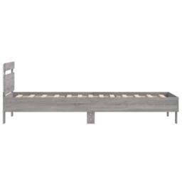 Berkfield Home Bed Frame without Mattress with LED Lights Grey Sonoma 100x200 cm - thumbnail 8