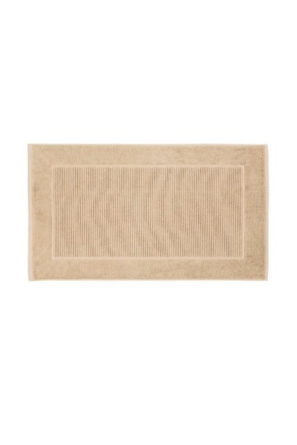 CHRISTY 'Supreme' Luxury 100% Cotton Towelling Bath Mats in Light Brown - image 1