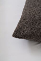 BHS Teddy Bear Fleece Cushion in Grey - Size: Small - thumbnail 2