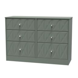 Ready Assembled 2 U Memphis 6 Drawer Bed Box (Ready Assembled) in Pale Green - Size: Large - thumbnail 3