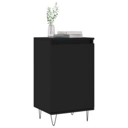 Berkfield Home Sideboards 2 pcs Black 40x35x70 cm Engineered Wood in Brown - Size: 40 x 35 x 70 cm - thumbnail 3