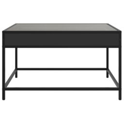 Berkfield Home Coffee Table with Infinity LED Black 70x50x41 cm - Size: 70 x 50 x 41 cm - thumbnail 6
