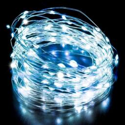 Desiretech LED Battery-Powered Fairy Lights Copper Wire String Lights 2Pack 50LED in Cool White - thumbnail 1