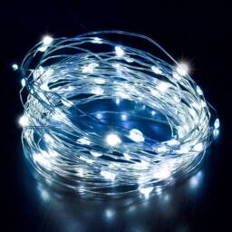 Desiretech LED Battery-Powered Fairy Lights Copper Wire String Lights 2Pack 50LED in Cool White - thumbnail 2