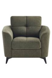 More4Homes Solna Modern Scandi Style Fabric Living Room Chair in Green - Size: 1 Seater - thumbnail 3
