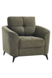More4Homes Solna Modern Scandi Style Fabric Living Room Chair in Green - Size: 1 Seater - thumbnail 2