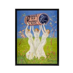 "Artery8 Pink Pills Pale People Vintage Ad Framed Canvas Wall Art Print Cappiello - Size: W12"" x H16""" - thumbnail 1