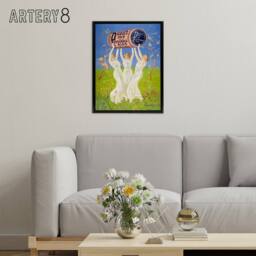 "Artery8 Pink Pills Pale People Vintage Ad Framed Canvas Wall Art Print Cappiello - Size: W12"" x H16""" - thumbnail 3
