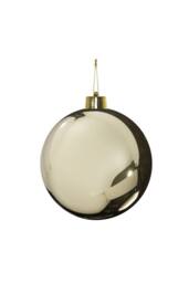 KDMD Champagne Shiny Shatterproof Bauble x1 25cm in Gold - thumbnail 1