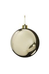 KDMD Champagne Shiny Shatterproof Bauble x1 25cm in Gold - thumbnail 2