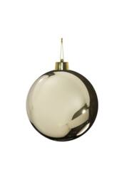 KDMD Champagne Shiny Shatterproof Bauble x1 25cm in Gold - thumbnail 5