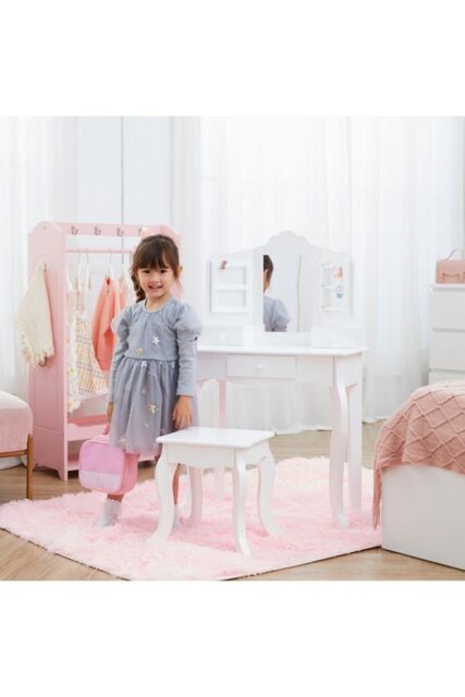 Teamson Kids Fantasy Fields Kids Vanity set in White - image 1