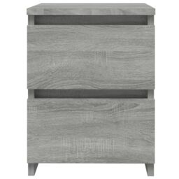 Berkfield Home Bedside Cabinet Grey Sonoma 30x30x40 cm Engineered Wood - Size: 30 x 30 x 40 cm - thumbnail 3