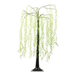 Gardenwize 1.5m Solar Willow Tree Lights - 120 LED Garden Feature Light in Green - thumbnail 1