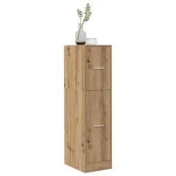 Berkfield Home Apothecary Cabinet Artisian Oak 30x41x118 cm Engineered Wood in Brown - Size: 30 x 41 x 118 cm - thumbnail 2