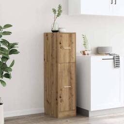 Berkfield Home Apothecary Cabinet Artisian Oak 30x41x118 cm Engineered Wood in Brown - Size: 30 x 41 x 118 cm - thumbnail 4