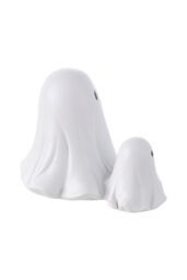Living and Home Mini Halloween Ghost Duo Figurine Resin Ornament for Table, Shelf & Windowsill Decor in White - thumbnail 3