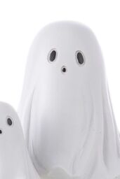 Living and Home Mini Halloween Ghost Duo Figurine Resin Ornament for Table, Shelf & Windowsill Decor in White - thumbnail 4