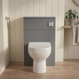 Balterley Contemporary Compact WC Toilet Unit 500mm - Grey - thumbnail 6