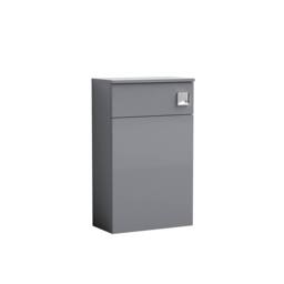 Balterley Contemporary Compact WC Toilet Unit 500mm - Grey - thumbnail 1
