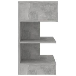 Berkfield Home Bedside Cabinet Concrete Grey 40x35x65 cm Engineered Wood - Size: 40 x 35 x 65 cm - thumbnail 6