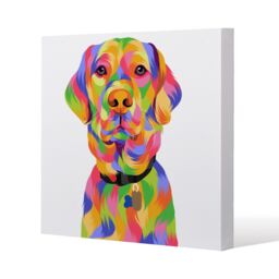 Benjamin Tate Design Amazing Illustration Pop Art (Canvas Print) / 77 x 77 x 4cm in Natural - Size: 77 x 77 x 4 cm - thumbnail 1