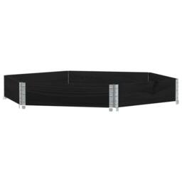 Berkfield Home Raised Bed Hexagon Black 160x160 cm Solid Wood Pine - thumbnail 3