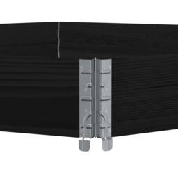 Berkfield Home Raised Bed Hexagon Black 160x160 cm Solid Wood Pine - thumbnail 6