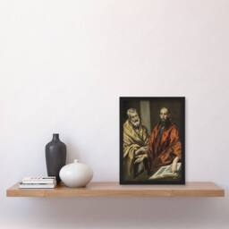 Artery8 Portrait of Saint Peter & Saint Paul El Greco Framed Wall Art Print - Size: A4 - thumbnail 2