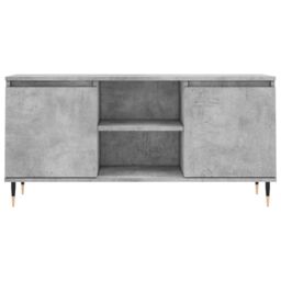 Berkfield Home TV Cabinet Concrete Grey 104x35x50 cm Engineered Wood - Size: 104 x 35 x 50 cm - thumbnail 5
