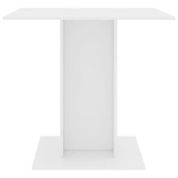 Berkfield Home Dining Table White 80x80x75 cm Engineered Wood - Size: 80 x 80 x 75 cm - thumbnail 3