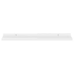 Berkfield Home Wall Shelves 4 pcs High Gloss White 80x9x3 cm - Size: 80 x 9 x 3 cm - thumbnail 4